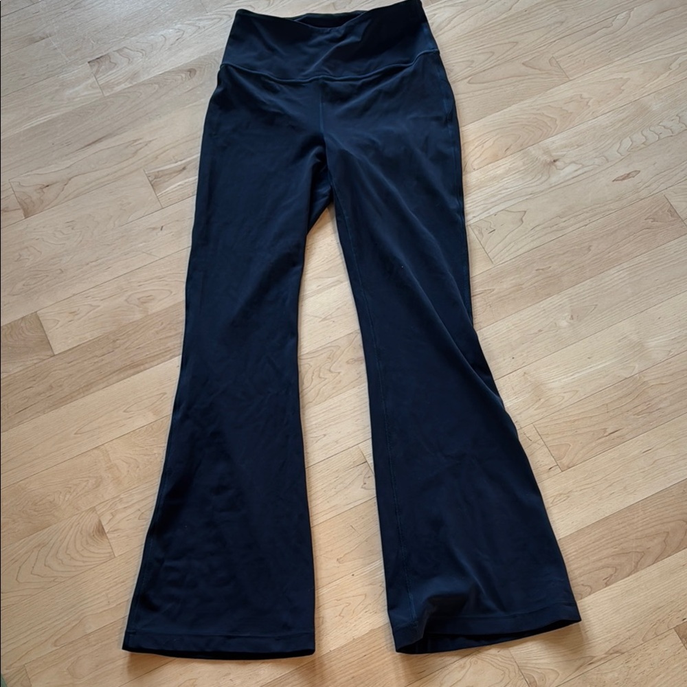 Navy Lululemon Flared Yoga Pants